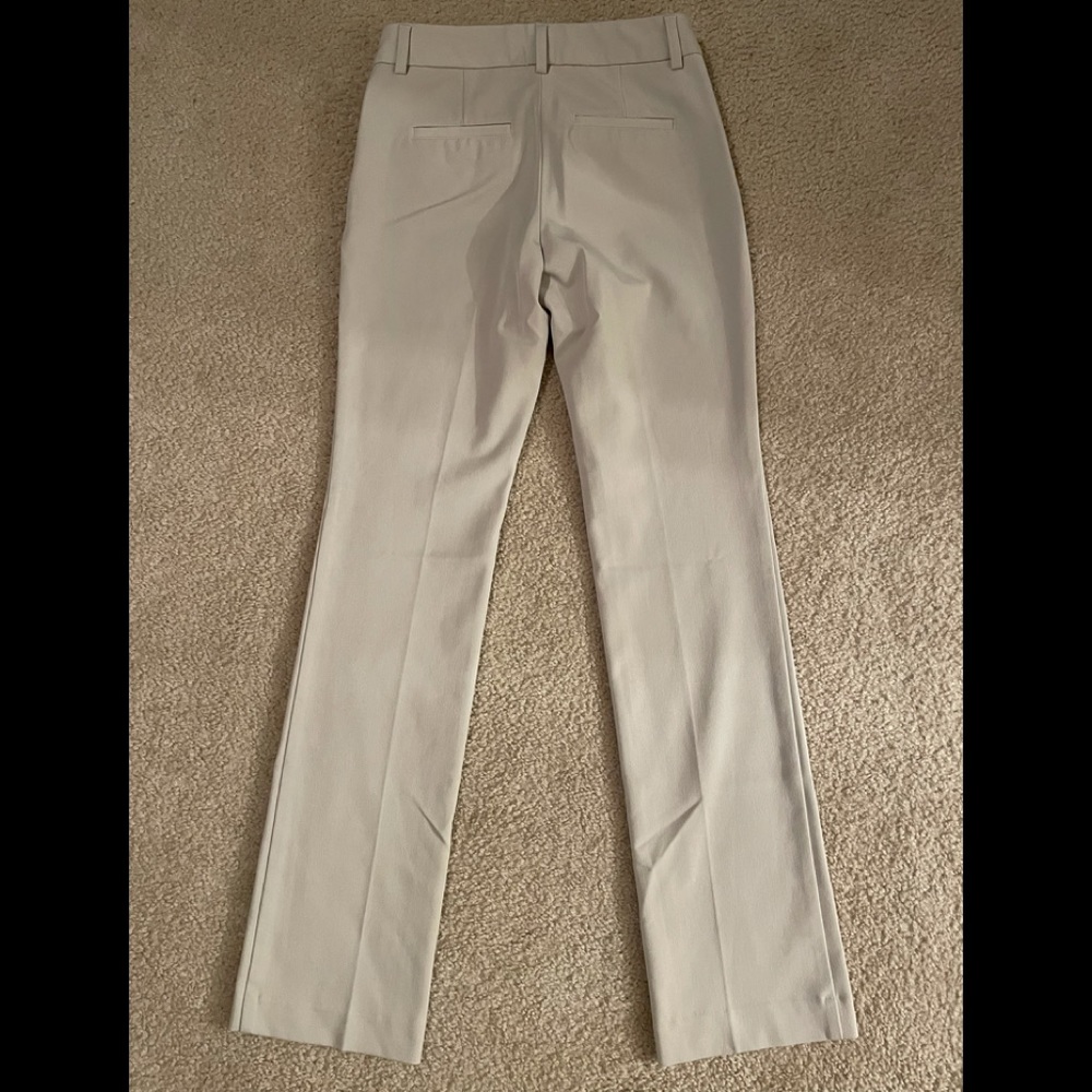 Express Light Gray Editor Pants Sz 00r - image 2